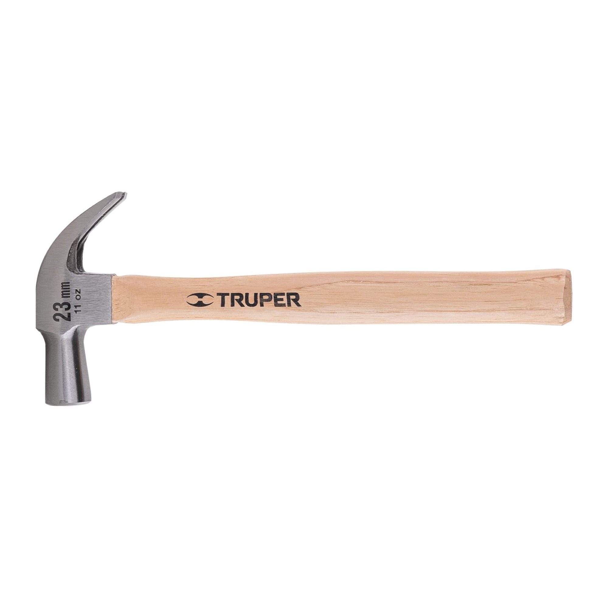 Martillo Pulido De 11 Oz Con Mango De Madera Uña Curva